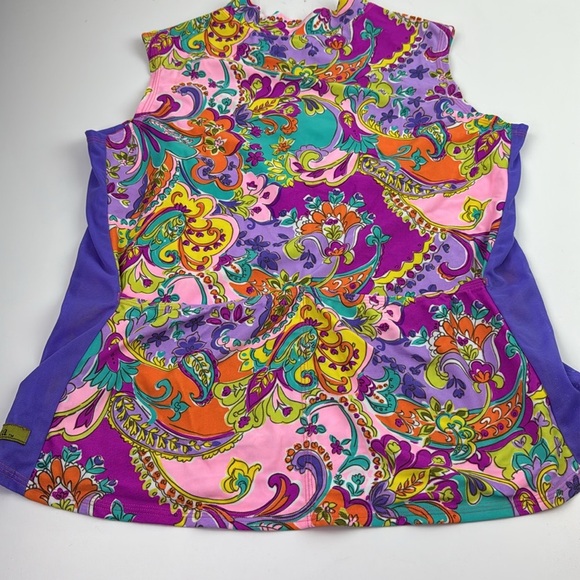 Robena Women's Colourful Cycling Sleeveless Top - Picture 6 of 8